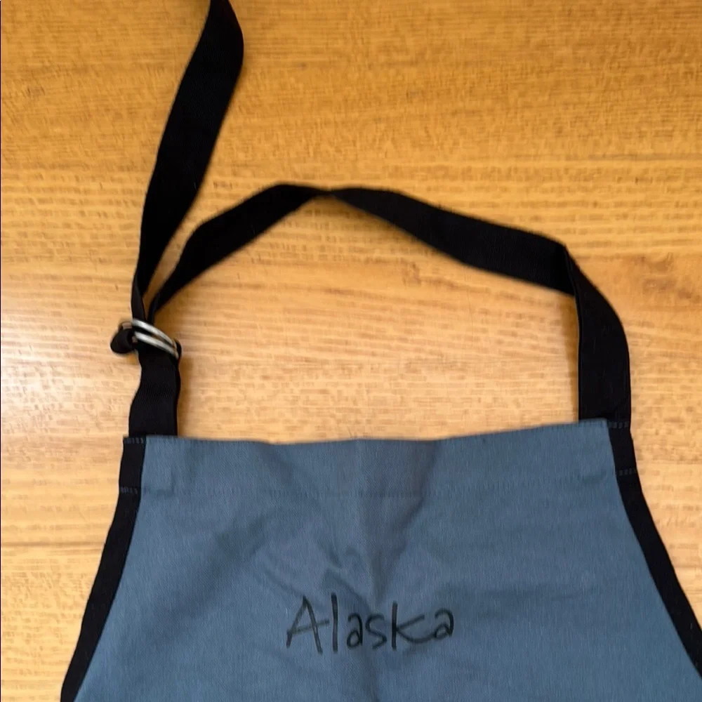 Hatley Blue Kitchen Apron with Bear Sushi Design